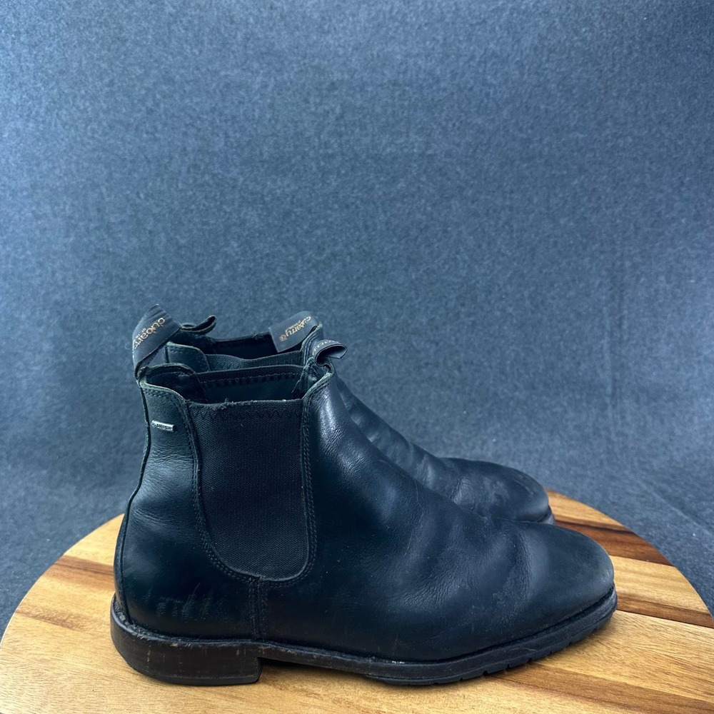 Dubarry of Ireland Waterford Black Leather Gore Tex Chelsea Boots Mens 9.5 EU 43